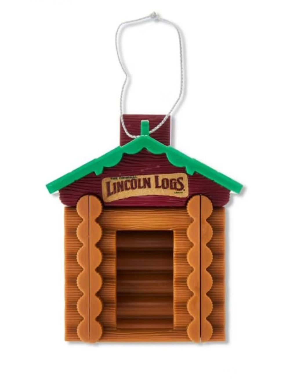 Hasbro Log Cabin Shatterproof (Decoupage) Christmas Ornament